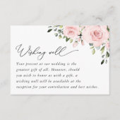 Blume, rosa Blume, Hochzeitswünsche gut Begleitkarte (Vorderseite)