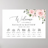 Blume, rosa Blume, Hochzeitszeitschrift Poster (Vorne)