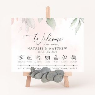 Blume, rosa Blume, Hochzeitszeitschrift Poster