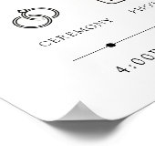 Blume, rosa Blume, Hochzeitszeitschrift Poster (Ecke)