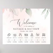 Blume, rosa Blume, Hochzeitszeitschrift Poster (Vorne)