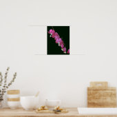 Blume rosa Blutungen im Herzen Poster (Küche)