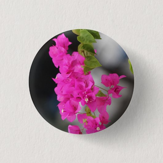 Blume rosa button (Vorderseite)