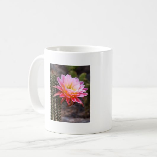 Blume Rosa Cereus Kaffeetasse (Vorderseite Links)
