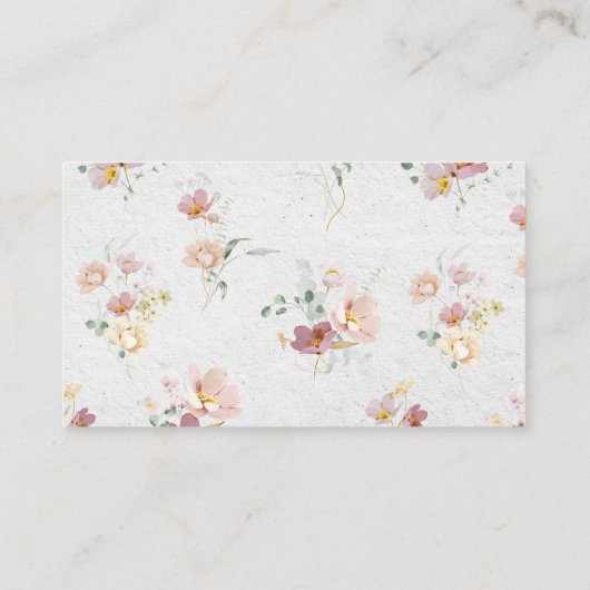 Blume Rosa Garten Rosa Bitte Rezept mitbringen Begleitkarte (Rückseite)