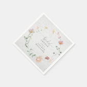 Blume Rosa Garten Rosa Brautparty Serviette (Ecke)