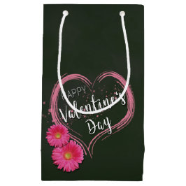 Blume Rosa Herz Valentinstag Kleine Geschenktasche Kleine Geschenktüte
