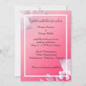 Blume Rosa Kirsche Hochzeit Einladung (Vorderseite)