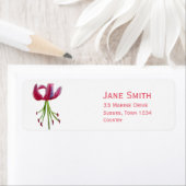 Blume Rosa Lilie Einfache Zen Aquarellkunst (Insitu)