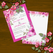 Blume Rosa Magenta Einladung