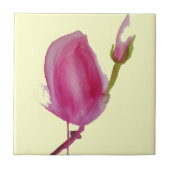 Blume Rosa Magnolia Fliese (Vorderseite)