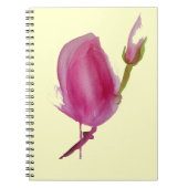 Blume Rosa Magnolia Notizblock (Vorderseite)