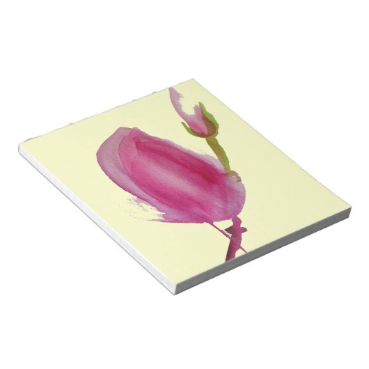 Blume Rosa Magnolia Notizblock (angewinkelt)