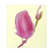 Blume Rosa Magnolia Notizblock (Vorderseite)