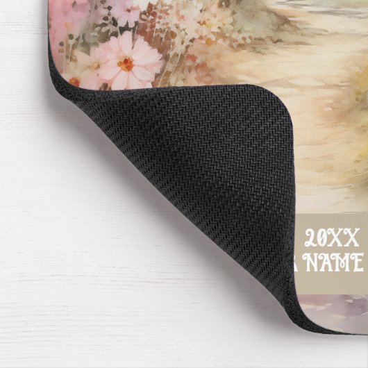 Blume Rosa Mousepad (Ecke)