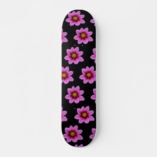 Blume Rosa Nordwestkosmos Skateboard (Vorne)