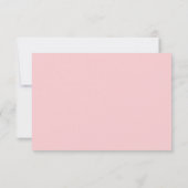 Blume rosa Pastellfarben RSVP Karte (Rückseite)