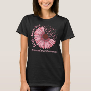 Blume Rosa Ribbon Brustkrebs Bewusstsein Frauen T-Shirt