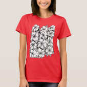 Blume Rosa Rot T-Shirt (Vorderseite)