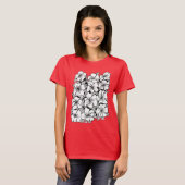 Blume Rosa Rot T-Shirt (Vorne ganz)