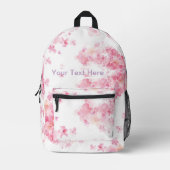 Blume Rosa Sammlung für jeden Stil und jedes Alter Bedruckter Rucksack (Vorderseite)