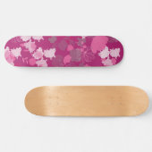 Blume rosa skateboard (Horizontal)