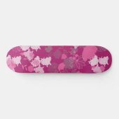 Blume rosa skateboard (Horizontal)