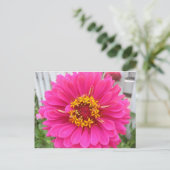 Blume, rosa Staat Messezinnie Postkarte (Stehend Vorderseite)
