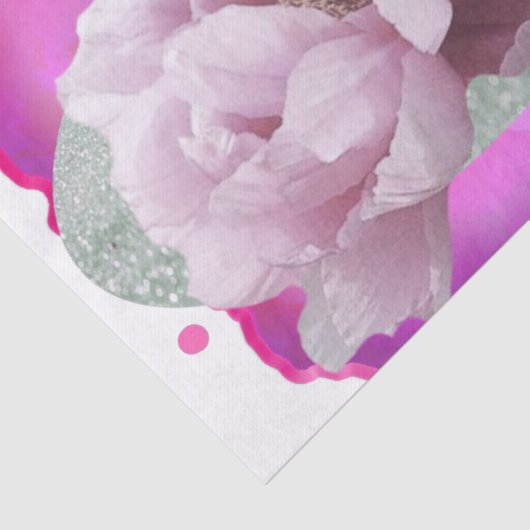 Blume Rosa Tissue Seidenpapier (Ausschnitt)