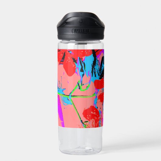 Blume rosa trinkflasche (Rückseite)