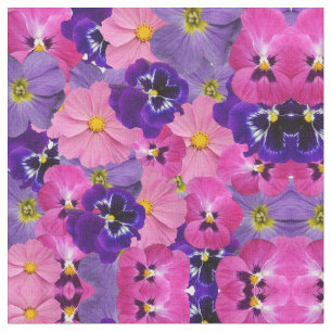 Blume rosa und lila stoff