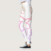Blume: rosa und orange leggings (Links)