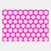 Blume Rosa und Weiße Daisy Geschenkpapier Set (Vorderseite 2)