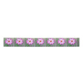 Blume Rosa und Weißkosmos Satinband (Vorderseite)