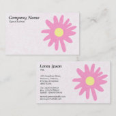 Blume - rosa visitenkarte (Vorne/Hinten)