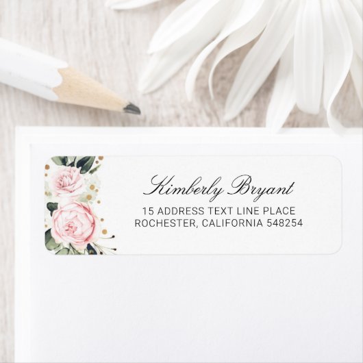 Blume Rosa Wasserfarbe Elegant (Insitu)