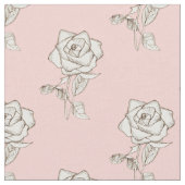 Blume Rose Baby Pink Pasta Blush Stoff (Nahaufnahme)