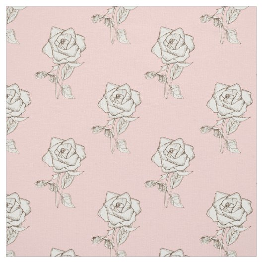 Blume Rose Baby Pink Pasta Blush Stoff (Muster)
