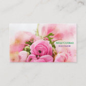 Blume Rose Bouquet Abstrakt Visitenkarte (Vorderseite)