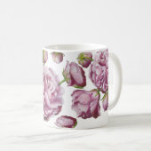 Blume Rose Camellia Kaffeetasse (VorderseiteRechts)