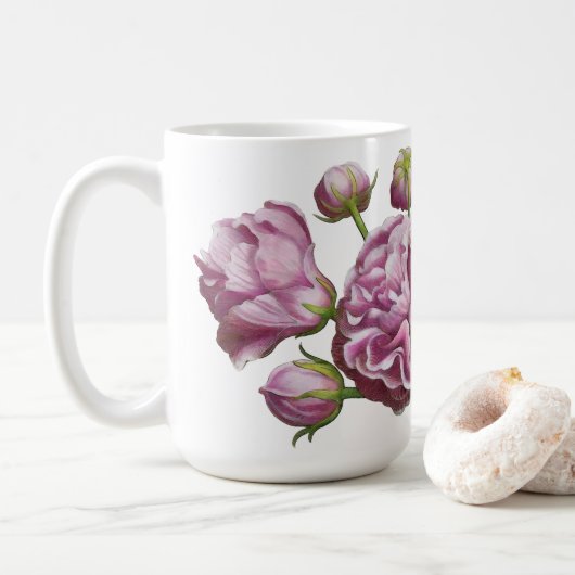 Blume Rose Camellia Kaffeetasse (Mit Donut)
