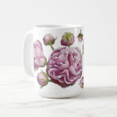 Blume Rose Camellia Kaffeetasse (Vorderseite Links)