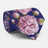 Blume Rose Camellia Krawatte (Gerollt)