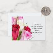 Blume Rose Danke Karte (Vorderseite/Rückseite Beispiel)