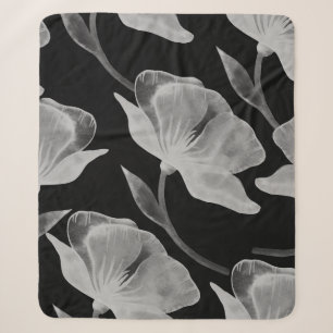 Blume Rose Darstellung Aquarellfarben nahtlose Sei Sherpadecke