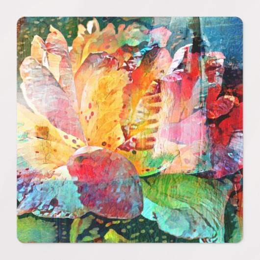 Blume Rose Etiketten (Design 1)