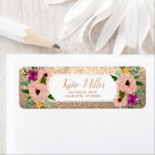 Blume Rose Gold Glitzer Label (Insitu)