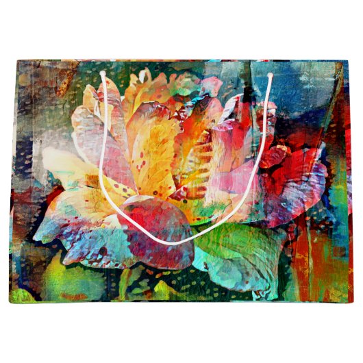 Blume Rose Große Geschenktüte (Vorderseite)