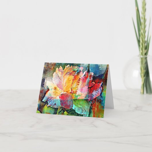 Blume Rose Karte (Vorderseite)