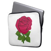 Blume Rose - lila Rose ! Laptop-Hülle Laptopschutzhülle (Vorderseite Links)